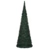 vidaXL &Aacute;rvore Natal pop-up artificial pr&eacute;-iluminada 180 cm verde