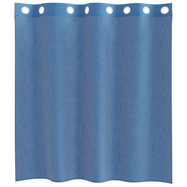 vidaXL Cortinas de voile com ilhós 2 pcs azul real