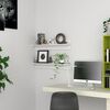 vidaXL Estantes de parede 2 pcs 80x11,5x18 cm contraplacado branco