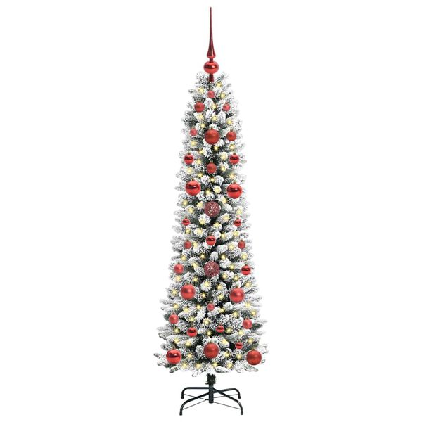 vidaXL &Aacute;rvore de Natal Artificial Branco 120 cm PVC, Metal e Pl&aacute;stico