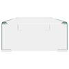 vidaXL Suporte de TV/monitores em vidro transparente 70x30x13 cm