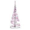 vidaXL &Aacute;rvore de Natal LED com Baubles 80 LEDs Branco Quente 120 cm