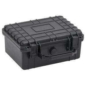 vidaXL Mala de viagem port&aacute;til 24x19x11 cm PP preto