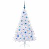 vidaXL &Aacute;rvore de Natal Artificial com 150 LEDs Branco 150 cm PVC e A&ccedil;o