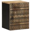 vidaXL Arm&aacute;rio suspenso para WC 38x33,5x48 cm mangueira maci&ccedil;a preto