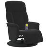 vidaXL Cadeira de Massagem Recliner Preto 91 x 71 x 105 cm Veludo