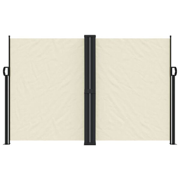 vidaXL Toldo lateral retrátil 160x1000 cm cor creme