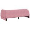 vidaXL Estrutura de Cama de Canto com cabeceira Rosa 100 cm x 200 cm
