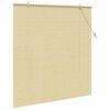 vidaXL Estores de rolo com cortinas Manual Natura 140 x 160 cm Bambu