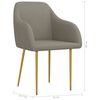 vidaXL Cadeiras de jantar 2 pcs veludo cinzento-claro