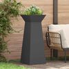 vidaXL Vaso de Pilar 2 pcs Preto 40 x 40 x 100 cm