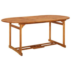 vidaXL Mesa de jantar p/ jardim 180x90x75 cm madeira de ac&aacute;cia maci&ccedil;a