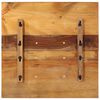 vidaXL Tampo mesa quadrado 60x60cm 15-16mm madeira recuperada maciça