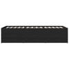 vidaXL Sof&aacute;-cama com gavetas sem colch&atilde;o 100x200 cm preto