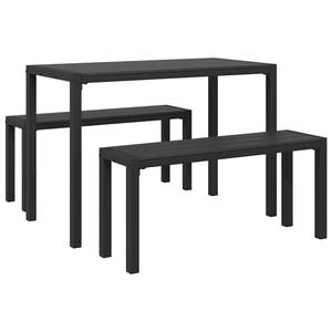 vidaXL Conjunto de Jantar para Jardim 3 unid. Antracite A&ccedil;o