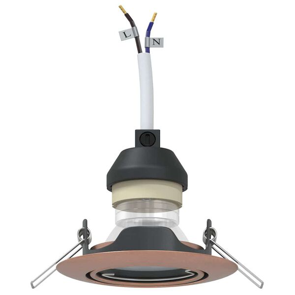 vidaXL Holofote 12 pcs Cobre 9 x 9 x 2.5 cm Metal