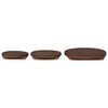 vidaXL Banqueta de Planta 3 pcs Castanho Madeira de Mogno