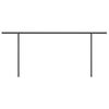 vidaXL Toldo retr&aacute;til manual com postes 6x3 m cor creme