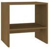 vidaXL Mesa de cabeceira 40x30,5x40 cm pinho maci&ccedil;o castanho mel