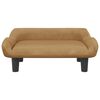 vidaXL Cama para cães 70x40x24 cm veludo castanho