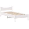 vidaXL Estrutura cama c/ cabeceira 75x190 cm pinho maci&ccedil;o