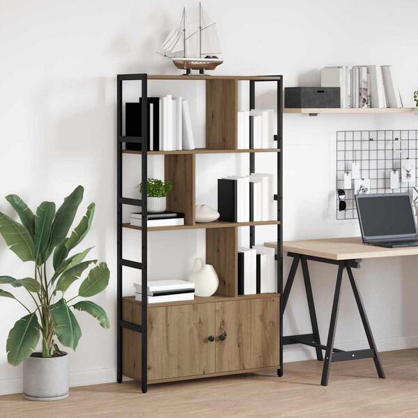 vidaXL Estante Carvalho Artesanal 80 x 30 x 155,5 cm