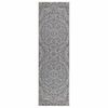 vidaXL Tapete de tecido plano para exterior 80x250 cm padr&atilde;o azul