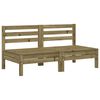 vidaXL Sof&aacute;s s/ apoios bra&ccedil;os p/ jardim 2 pcs madeira pinho impregnada