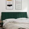 vidaXL Almofad&atilde;o de cabeceira Hanko 180 cm veludo verde-escuro
