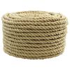 vidaXL Corda de Barco 12 mm 100 m Natural
