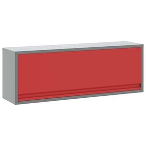 vidaXL Arm&aacute;rio de Ferramentas Vermelho e Cinza 100 x 25 x 35 cm