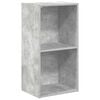 vidaXL Estante 2 prateleiras 40x30x76,5 cm contraplacado cinza cimento
