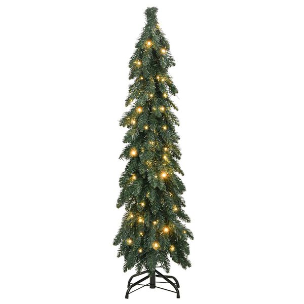 vidaXL &Aacute;rvore de Natal artificial pr&eacute;-iluminada + 60 luzes LED 120 cm