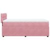 vidaXL Cama com molas/colch&atilde;o 90x200 cm veludo rosa