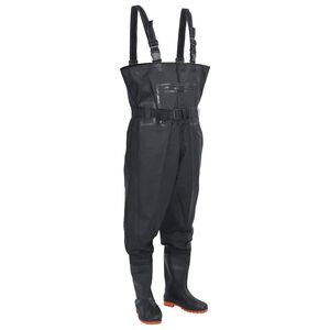 vidaXL Jardineiras com botas e cinto tamanho 38 preto