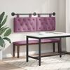 vidaXL Cabeceira Suspensa Roxo 150 x 55 x 7 cm Veludo