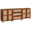 vidaXL Conjunto de Buffets 3 unid. 180 x 33 x 75 cm Castanho