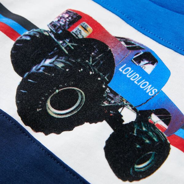 T-shirt para crian&ccedil;a azul e azul-marinho 92