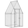 vidaXL Galinheiro 100x100x190 cm a&ccedil;o galvanizado prateado