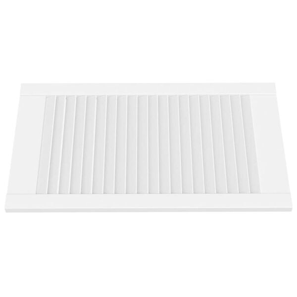 vidaXL Porta de armário com design de persiana pinho maciço branco