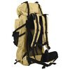 vidaXL Mochila para caminhadas 100 L tecido oxford caqui
