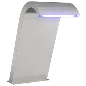vidaXL Fonte da Piscina Prateado 47 x 31 x 60 cm A&ccedil;o inoxid&aacute;vel
