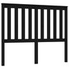 vidaXL Cabeceira de cama 126x6x101 cm pinho maci&ccedil;o preto