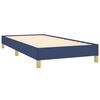 vidaXL Estrutura de cama sem colch&atilde;o 90x200 cm tecido azul