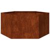 vidaXL Vaso/floreira 90x90x45 cm a&ccedil;o corten cor enferrujado