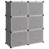 vidaXL Sapateira 84,5x31x93,5 cm PP preto