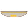 vidaXL Tapetes de escada 10 pe&ccedil;as 56x17x3 cm marrom claro semicircular