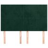 vidaXL Cabeceira Verde Escuro 144x5x118/128 cm Veludo