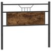 vidaXL Cabeceira de substitui&ccedil;&atilde;o 100 cm derivados madeira/a&ccedil;o carvalho fumado