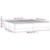 vidaXL Estrutura de cama com molas 200x200 cm veludo cinzento-escuro